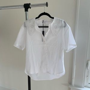 Peter Pan collared shirt - We Wore What